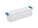 Q-line opbergbox 1,3L transparant blauw - 27x8,4x9cm