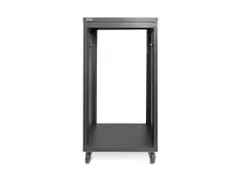 Universeel 21U 19 inch uitrustingsrek met wielen Zwart