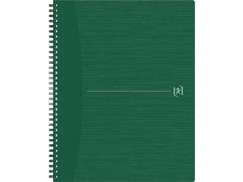 Cahier spirales Origin A4 140 feuilles ligné Vert