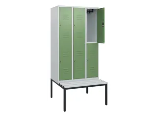Dubbeldekse dekenkist,HxBxD 1950x900x815mm,3x2vak.,vak B 300mm - 2