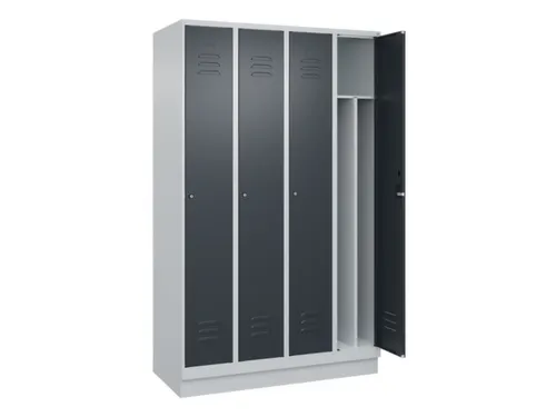 locker voor scheiding van kleding,HxBxD 1950x1200x500mm,4vak