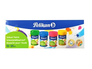 Plakkaatverf Pelikan 20ml assorti doos à 12 potjes - 3