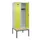 locker met bank,HxBxD 2120x800x815mm,2vak,vak B 400mm,cilinderslot