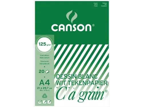 tekenblok C à grain 125 g/m² 21 x 29,7 cm (A4)