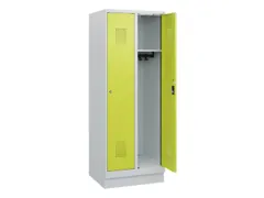 schoollocker,HxBxD 1630x600x500mm,2vak,vak B 300mm,cil.-slot,sokkel