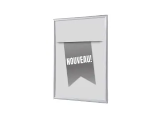 Kliklijst A1 complete set met print "NOUVEAU" Grijs - 1