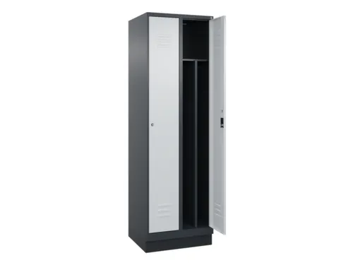 locker voor scheiding van kleding,HxBxD 1950x600x500mm,2vak