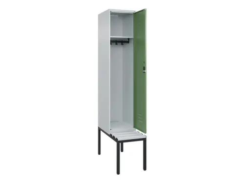 locker met bank,HxBxD 2120x400x815mm,1vak,vak B 400mm,cil.-slot