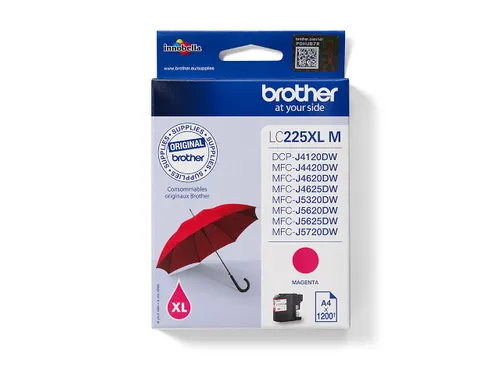 Inktcartridge Brother LC-225XLM rood HC