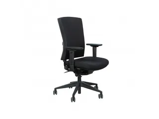 Bureaustoel 400-NPR Comfort Zwarte stof, Zwart voetkruis - 7