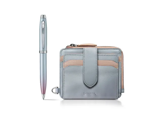 Balpen giftset Sheaffer 100 Expressions 9376 parelmoer, Chrome trims m