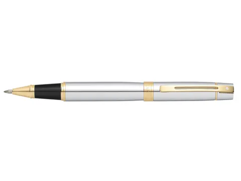 Rollerball SHEAFFER 300 E9342 Bright chrome gold tone