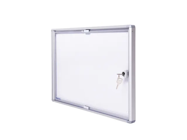 Binnenvitrine wand MAULextraslim whiteboard 2xA4 met slot
