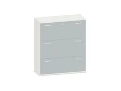 hangmappenkast 1150x1000x430mm 3hangmappenframes Wit + Onyx