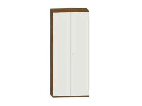 kantoorkast,HxBxD 1920x800x430mm,decor romp noten,decor front wit