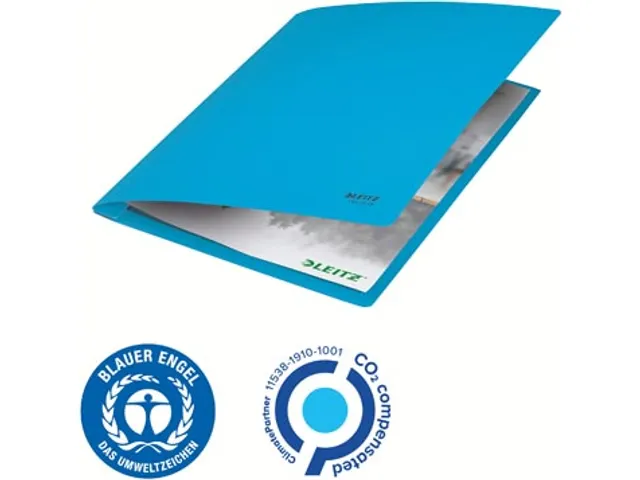 Recycle offertemap uit karton A4 blauw