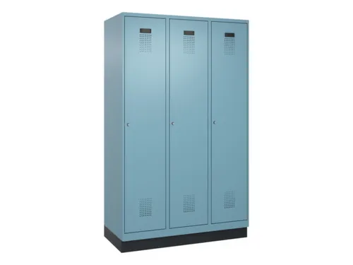 locker,HxBxD 1950x1200x500mm,3vak,vak B 400mm,cil.-slot,sokkel