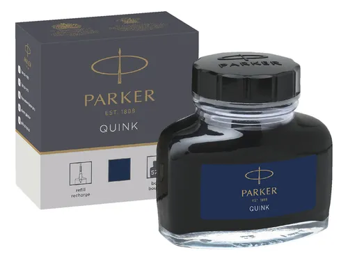 Vulpeninkt Parker Quink permanent 57ml blauw/zwart