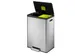 Ecocasa Ii Recycling Pedaalemmer Mat RVS 20 Liter + 20 Liter