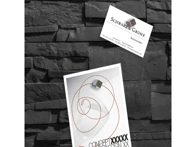 Glasmagneetbord Sigel Artverum 480x480x15mm leisteen