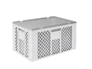 Euronorm-stapelbak,m. isoleerbox,HxLxB 320x600x400mm,63/35l,HDPE,wit - 2