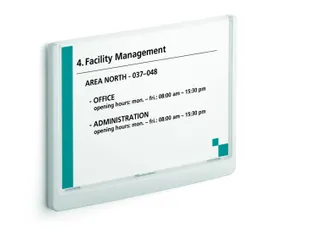 Durable Deurbordje CLICK SIGN A5 liggend Wit - 4