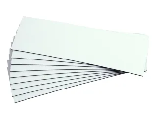 bord,HxB 40x150mm,achterzijde magnetisch,folie,wit - 6