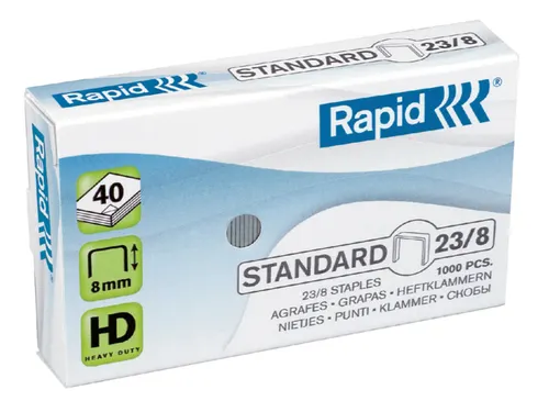 Nieten Rapid 23/8 gegalvaniseerd standaard 1000 stuks