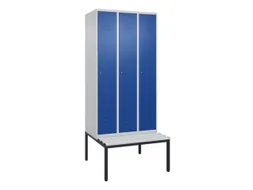 locker voor scheiding van kleding,HxBxD 2120x900x815mm,3vak