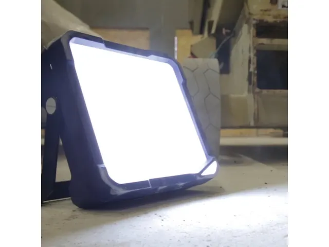 bouwlamp,behuizing kunststof,123 SMD-led,6000lumen,2stekkerdozen
