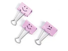 Omslagklem Lichtroze Emoji 32Mm 20 Stuks