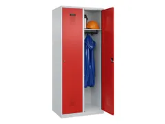 locker,HxBxD 1850x800x500mm,2vak,vak B 400mm,cil.-slot,staand op vloer
