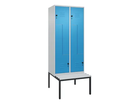 armoire vestiaire Z HxlxP 2120x800x815mm 4compart.
