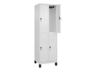 dubbeldekse locker,HxBxD 1950x600x500mm,2x2vak.,vak B 300mm - 2