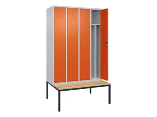 locker voor scheiding van kleding,HxBxD 2120x1200x815mm,4vak - 2