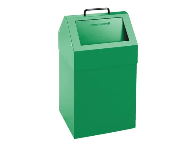 Afvalverzamelaar Vuurremmend 45 Liter 640X330X310Mm Groen