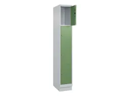 lockerkast,HxBxD 1950x300x500mm,1x4vakken,vak B 300mm,cil.-slot,sokkel