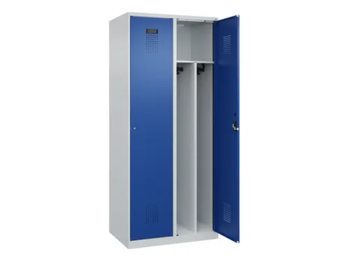 locker voor scheiding van kleding,HxBxD 1850x800x500mm,2vak