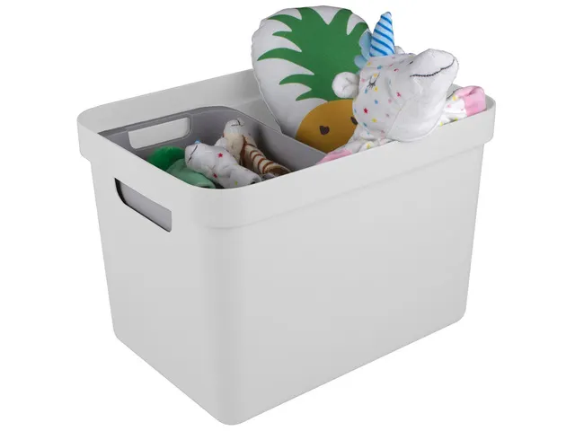 Sigma Home opbergbox 18L wit - 35x24,6x24,3cm