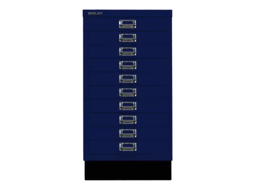 kantoor-ladekast HxBxD 670x349x432mm 10 laden romp oxfordblauw staal