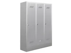 lockerkast v. kinderen,HxBxD 1600x930x500mm,3vak,RAL7035,front RAL5012