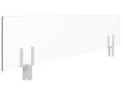 hygiënescherm 270x1170mm v. tafelscheidingswand PMMA frame staal wit
