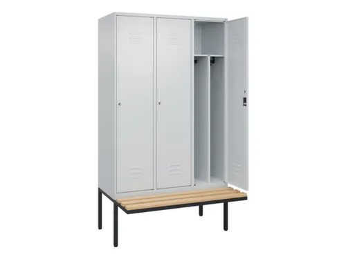 locker voor scheiding van kleding,HxBxD 2120x1200x815mm,3vak