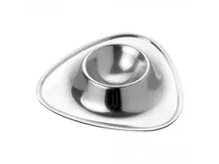 Eierdopje metvaste schotel rvs