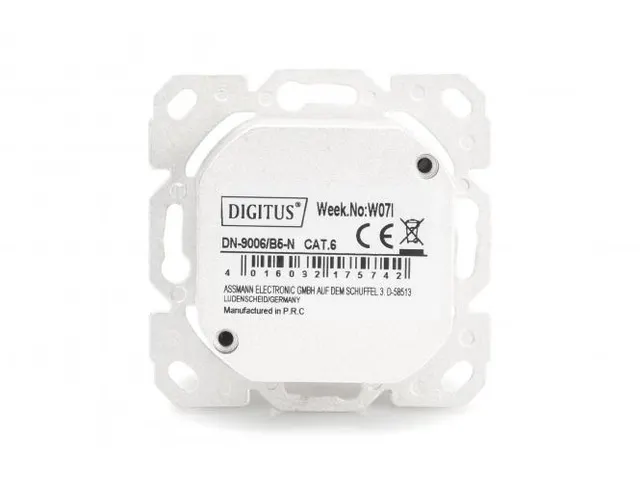 CAT 6 aansluitdoos afgeschermd 2x RJ45 8P8C LSA Wit opbouw set 5 stuks