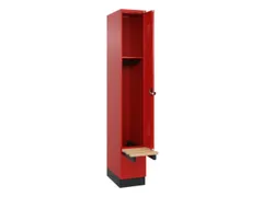 locker met bank,HxBxD 1950x300x815mm,1vak,vak B 300mm,draaigrendel