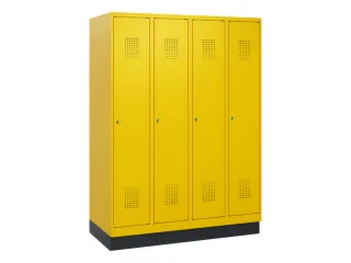 schoollocker,HxBxD 1630x1200x500mm,4vak,vak B 300mm,cil.-slot,sokkel - 2