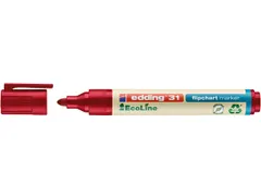 Viltstift edding 31 EcoLine voor flipover rond 1.5-3mm rood