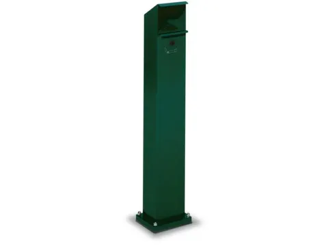 Asbakstaander Vierkant Groen Staalplaat 2 liter 1150x180x150mm