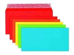 envelop Office Color FSC C5/6 100 gram assorti 20 stuks